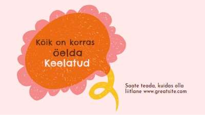 Kuidas olla liitlane? orange whimsical-color-block