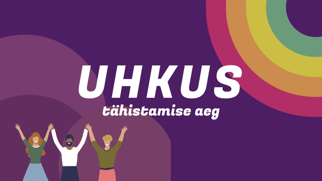 Uhkuse tähistamine purple modern-bold