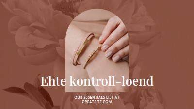 Ehte kontroll-loend pink organic-boho