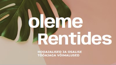 Palkame hooajatöötajaid pink modern-simple