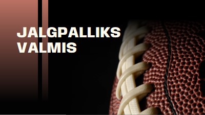 Valmis jalgpalliks brown modern-simple