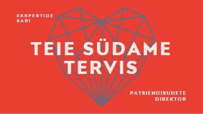 Teie südame tervis red modern-bold