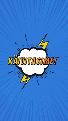 Käivitasime! blue modern-bold