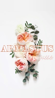 Armastus heldelt white vintage-botanical