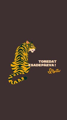 Toredat isadepäeva, isa brown whimsical-color-block