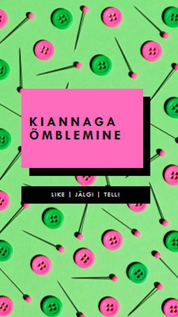 Koos minuga õmblemine pink modern-bold