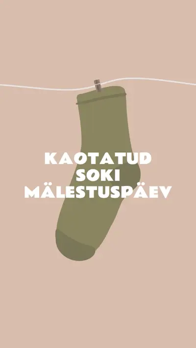 Kadunud soki mälestuspäev brown whimsical-color-block