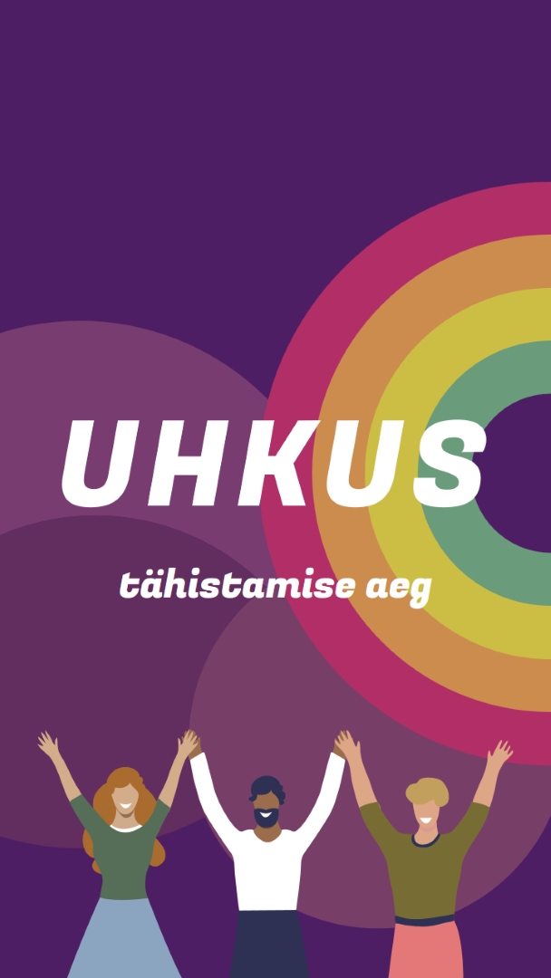Uhkuse tähistamine purple modern-bold