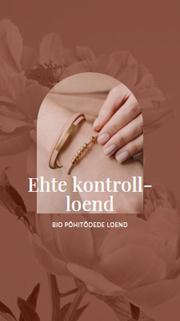 Ehte kontroll-loend pink organic-boho