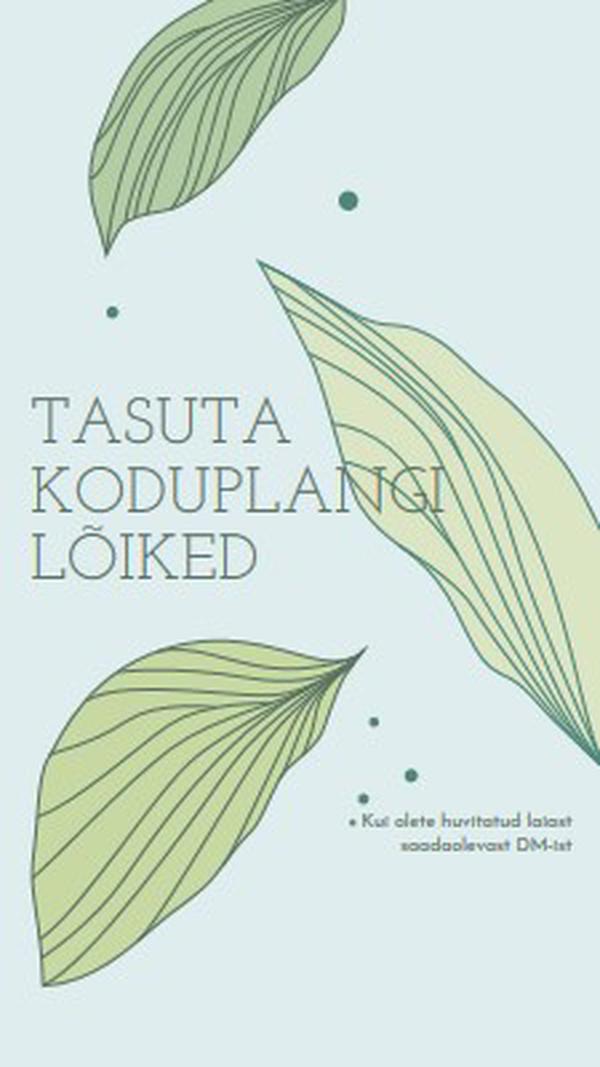 Tasuta koduplangi lõiked blue organic-simple