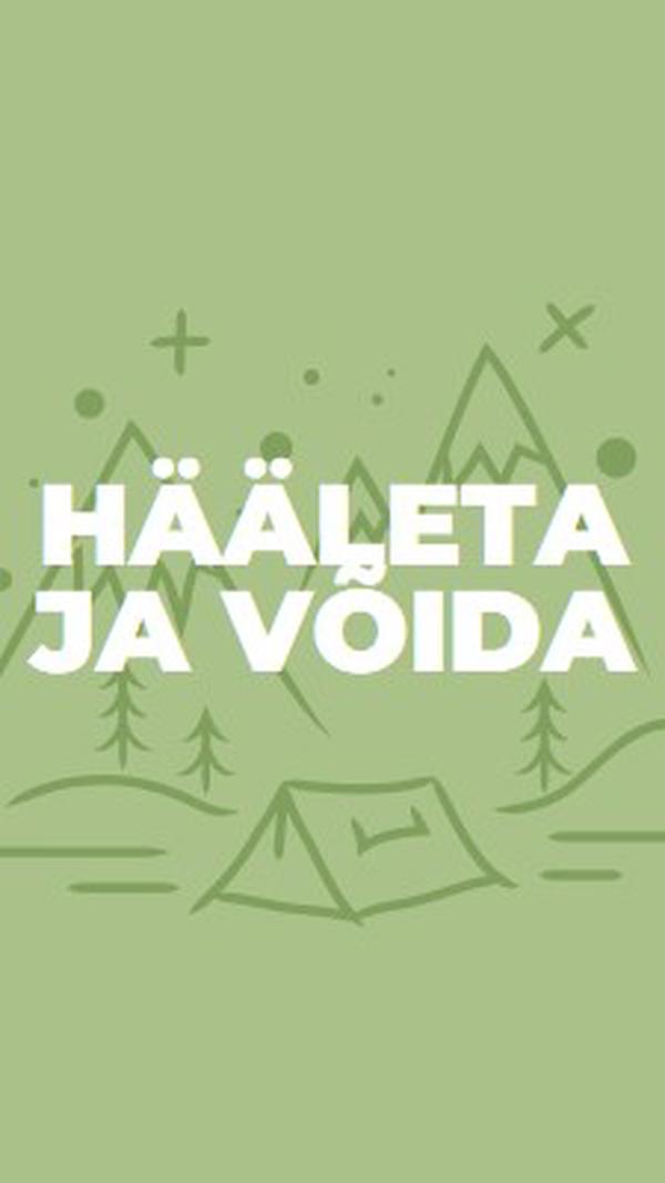 Hääleta ja võida green whimsical-line