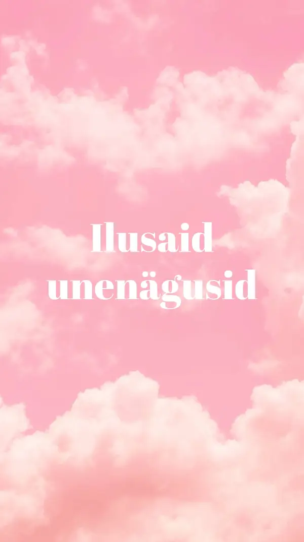 Pilveteenuses uneaeg pink modern-simple