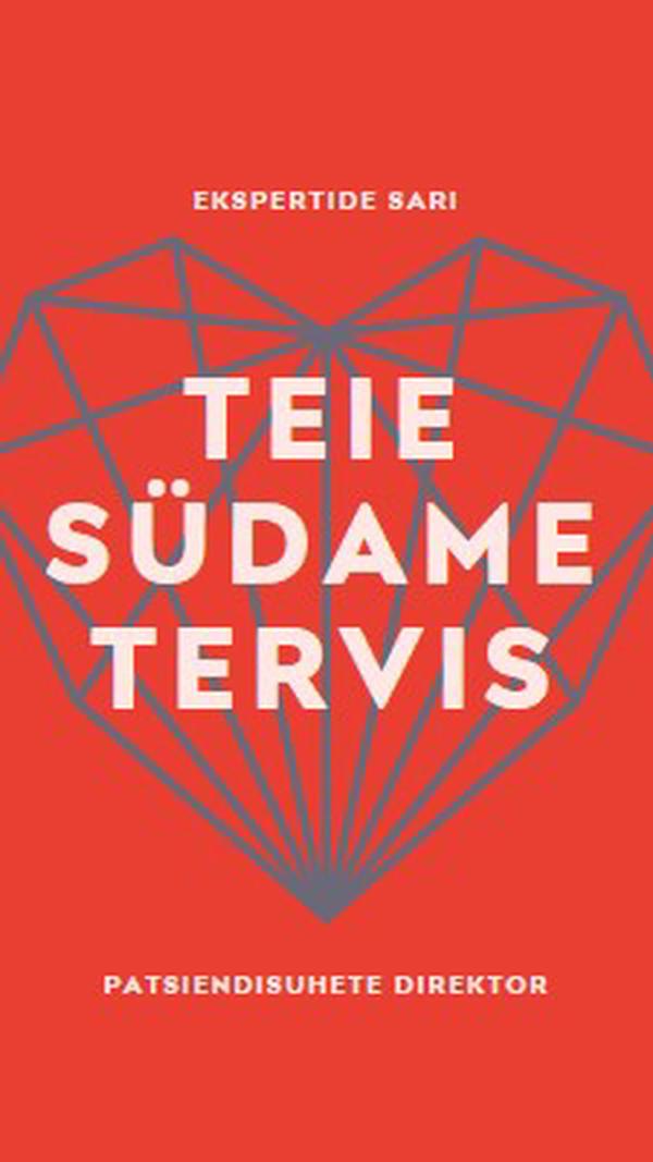 Teie südame tervis red modern-bold