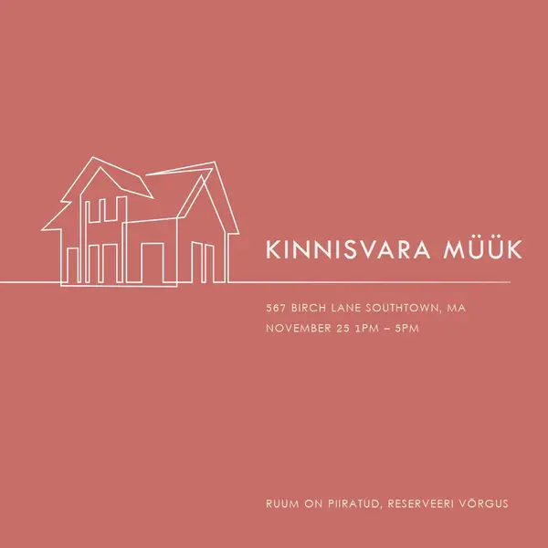 Lihtne kinnisvara pink modern-simple