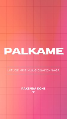 Me palkame - liituge meiega! pink simple,bold,gradient,grid,minimal,bright