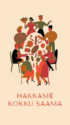 Hakkame kokku saama brown bright,fun,illustration