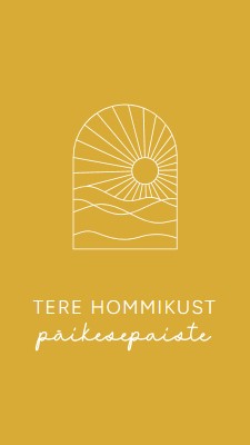 Tere hommikust, päikesepaiste yellow modern,minimal,lines,simple,waves,sun