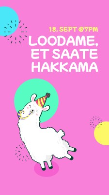 Loodame, et saate hakkama pink bold.-playful,graphic