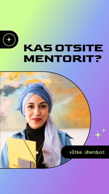 Kas otsite mentorit? purple modern,bold,gradient,geometric,photo,sparkle