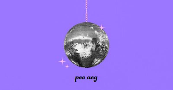 Pidu igal korral purple simple,collage,disco,fun,playful,photo