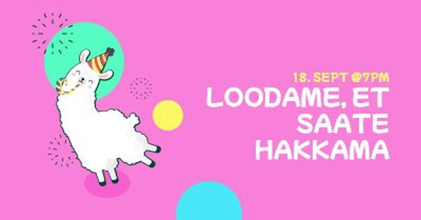 Loodame, et saate hakkama pink bold.-playful,graphic