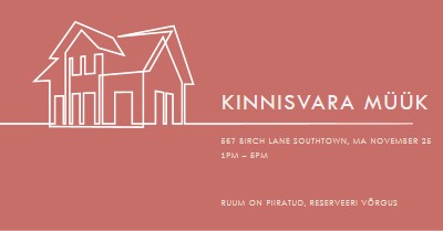 Lihtne kinnisvara pink modern-simple