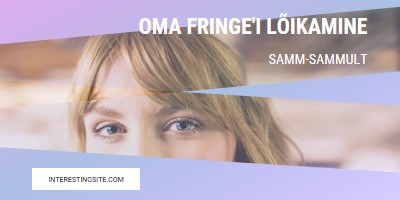 Oma fringe'i lõikamine purple modern-bold