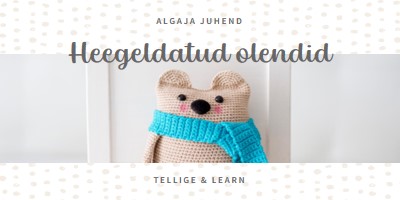 Algajate juhend heegeldamiseks white organic-simple