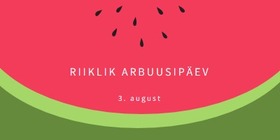 Rahvuslik arbuusipäev pink modern-simple