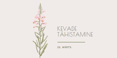 Kevade tähistamine white vintage-botanical