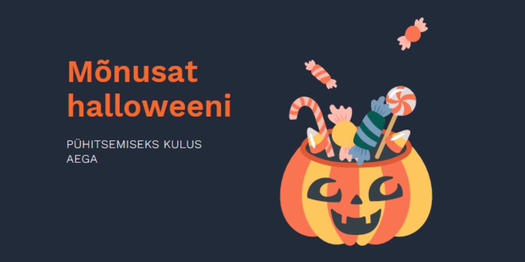 Toredat Halloweeni black whimsical-line