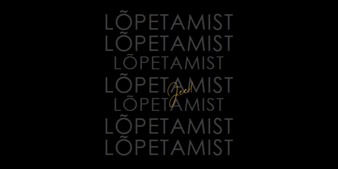 Yay lõpetamiseks black modern-simple