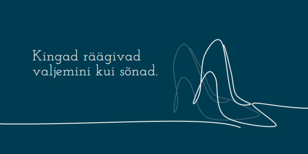 Elu kõrges elus blue whimsical-line