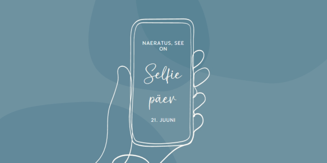 Selfie usaldus blue whimsical-line