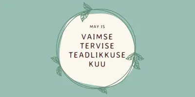 Vaimse tervise teadlikkuse austamine green organic-simple