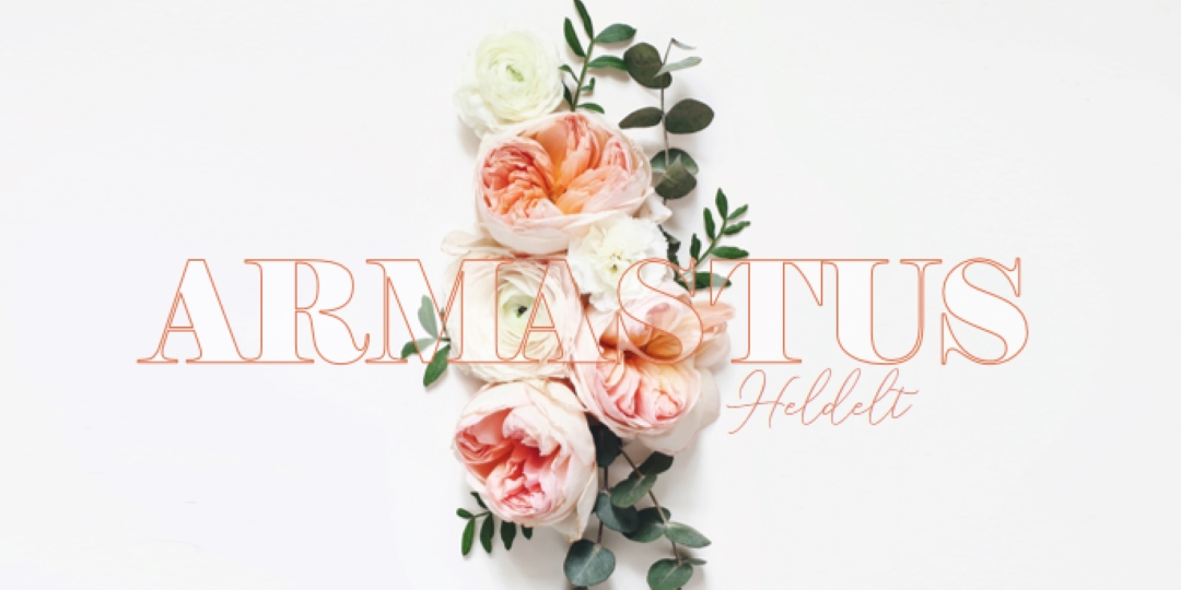 Armastus heldelt white vintage-botanical