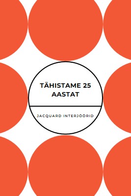 25 aasta tähistamine orange modern-geometric-&-linear