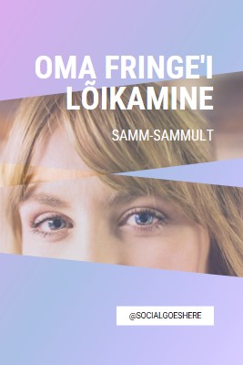 Oma fringe'i lõikamine purple modern-bold