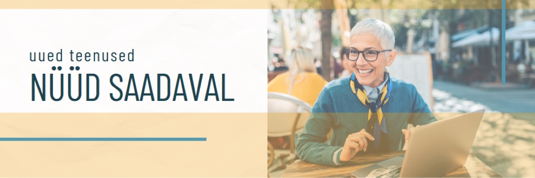 Naeratusega teenindus yellow modern-simple