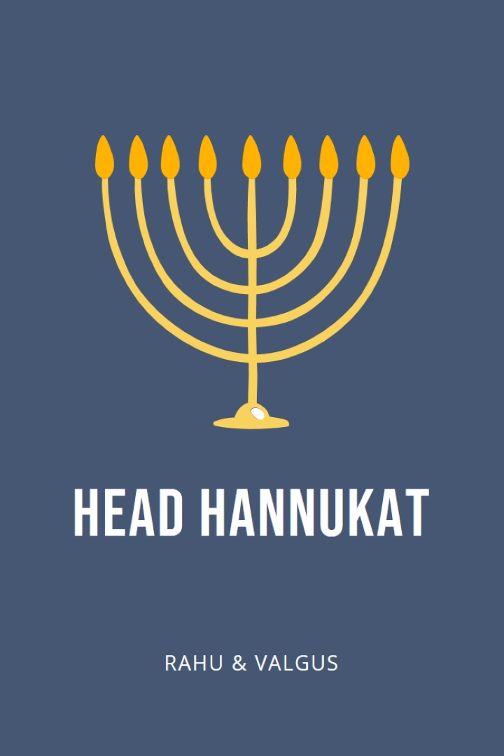 Hanuka sametš blue modern-simple