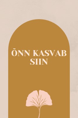 Õnn kasvab siin gray organic-boho