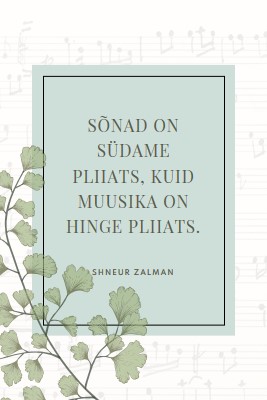 Muusikateooria white vintage-botanical