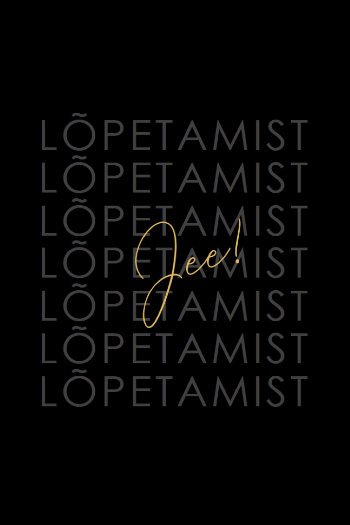 Yay lõpetamiseks black modern-simple