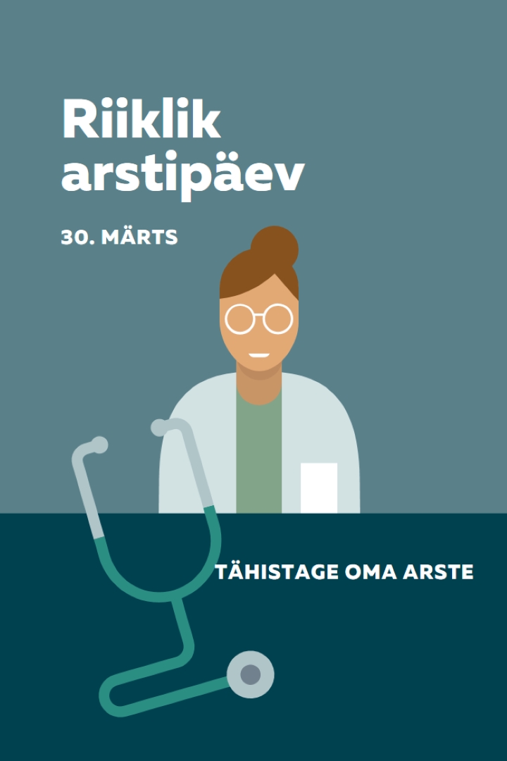 Riiklik arstipäev blue modern-color-block