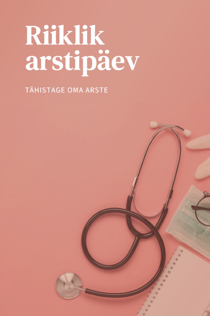 Tähistage oma arste pink modern-simple