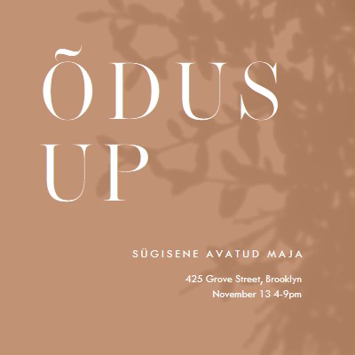 Õdus up brown modern-simple