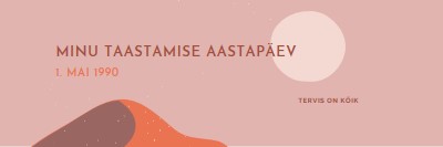 Minu taastumise aastapäev pink organic-boho