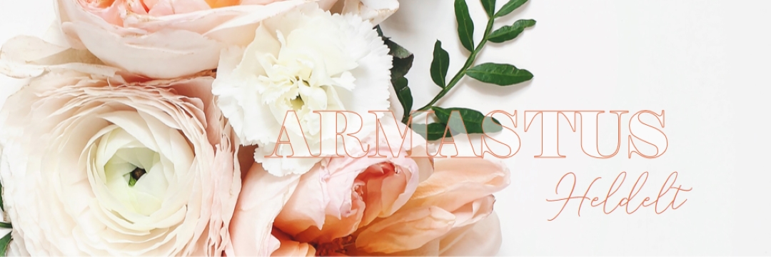 Armastus heldelt white vintage-botanical