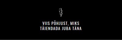 Viis põhjust versioonitäienduseks black modern-bold