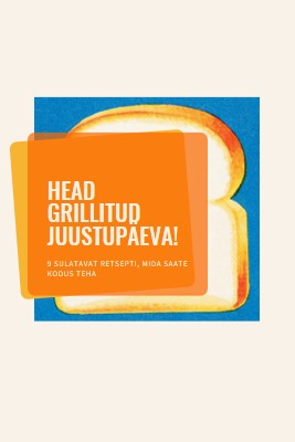 Head grillitud juustupäeva! orange modern-bold